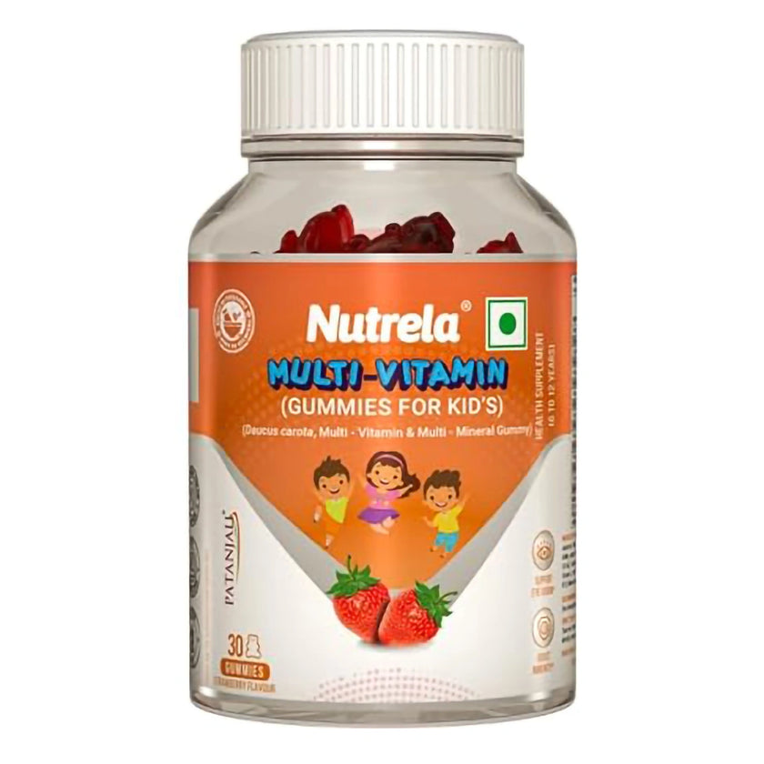 Patanjali Nutrela Multi-Vitamin Kids 30 Gummies Strawberry Flavour