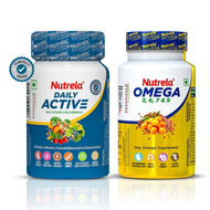 Patanjali Nutrela Daily Active + Omega 3 Softgel Capsules (30N + 60N)
