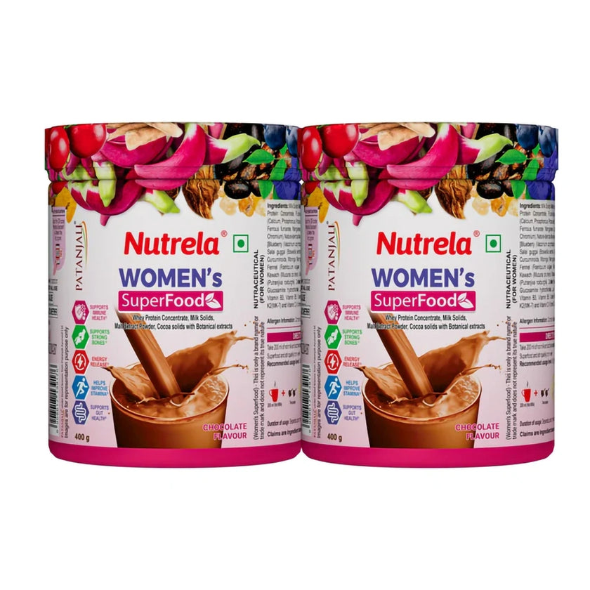 Patanjali Nutrela Women Superfood Chocolate Flavor 400g (pack of 2)