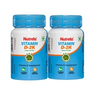 Patanjali Nutrela Vitamin D-2K Natural & Chewable (60 N Pack of 2) Vanilla Flavour