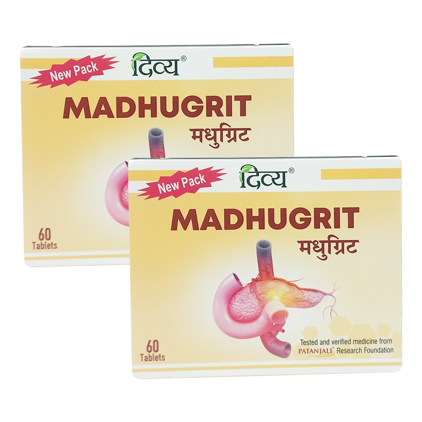 Patanjali Madhugrit 60 Tablets (Pack of 2)