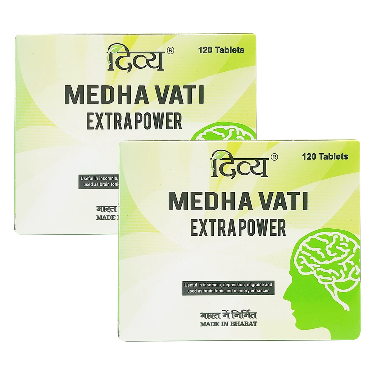 Divya Medha Vati Extra Power 120 Tablets (Pack of 2)