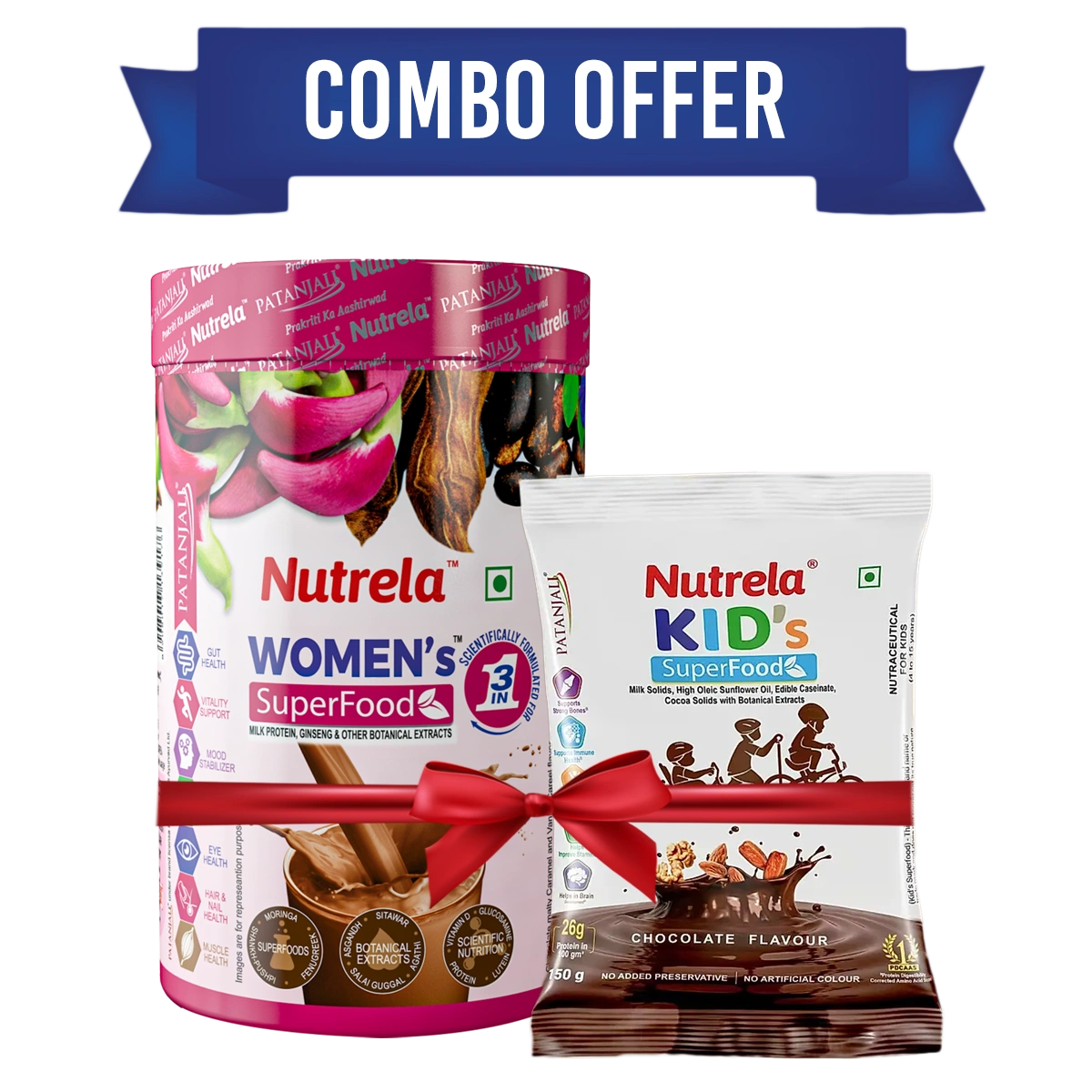 Patanjali Nutrela Women’s Superfood (400 g) + Kid’s Superfood (150 g)