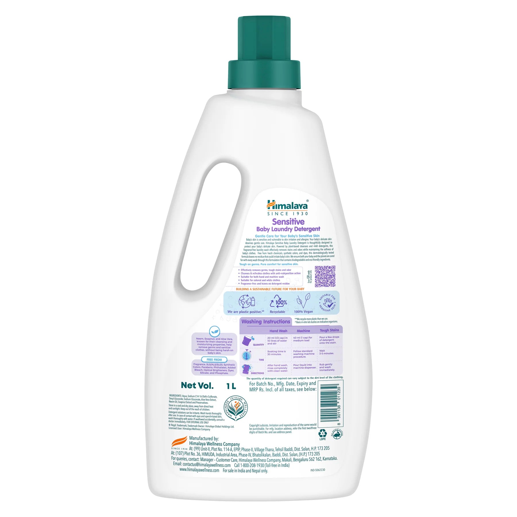 SENSITIVE BABY LAUNDRY DETERGENT 500ml