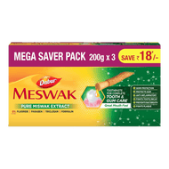 Dabur Meswak Toothpaste 200g (Pack of 3)