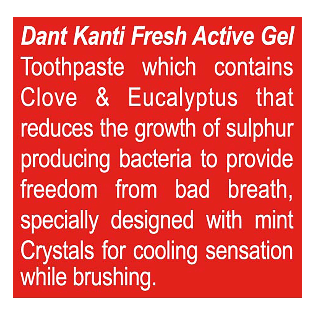 Patanjali Dant Kanti Fresh Active Gel Toothpaste