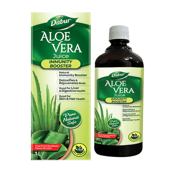 Dabur Aloe Vera Juice | For Immunity, Detoxification, Digestion, Skin & Hair 1L