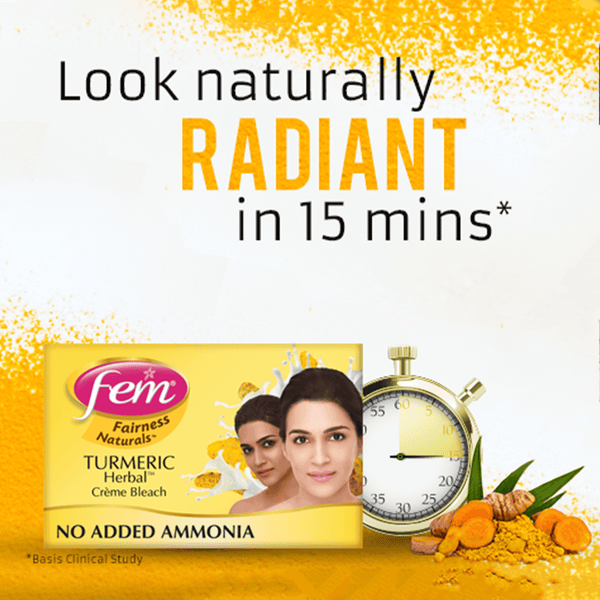 Fem Cream Bleach Turmeric & Milk 24g