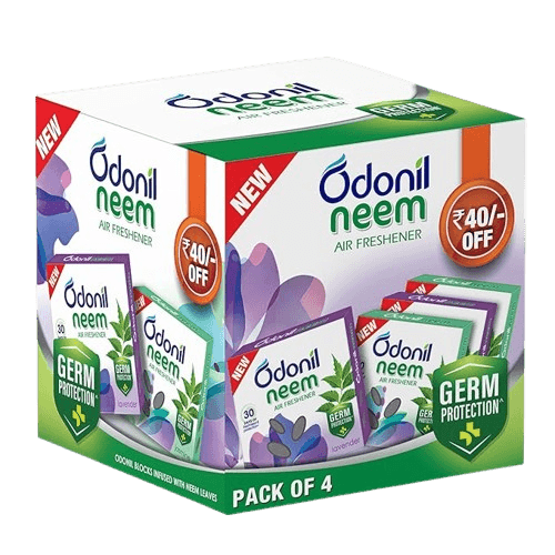 Odonil Neem Air Freshener Mixed Blocks (Pack Of 4)