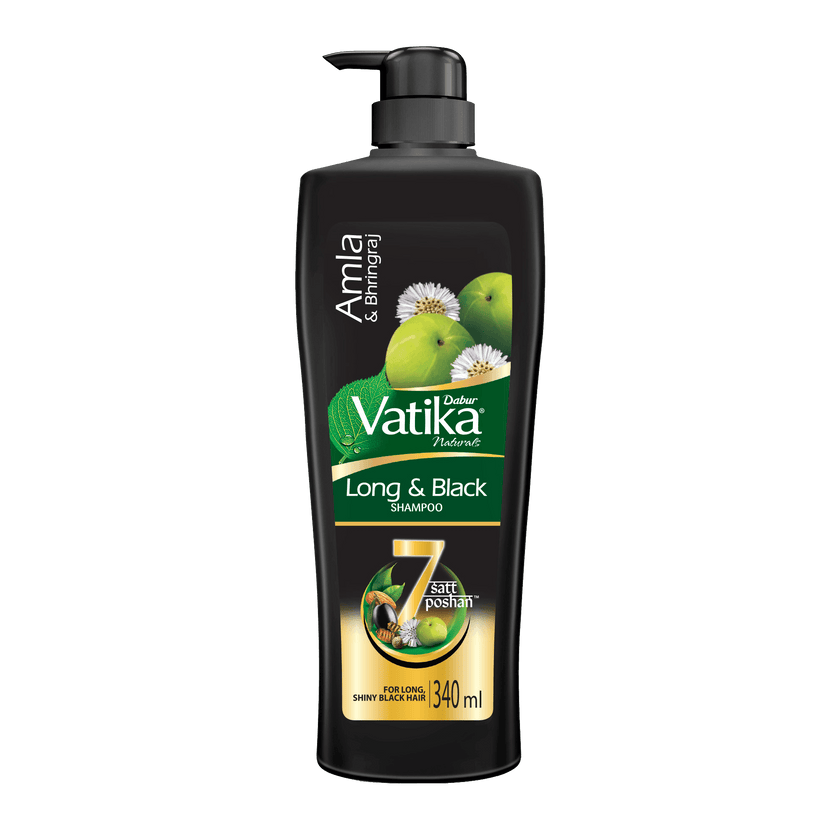 Dabur Vatika Naturals Long & Black Shampoo 1L