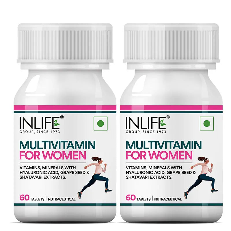 Inlife Multivitamin and Mineral for Women | Vegetarian 60 Tablets