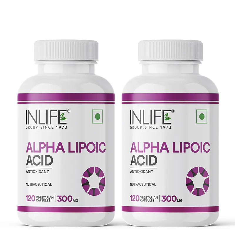 Inlife Alpha Lipoic Acid (ALA) 300mg Capsules - 12