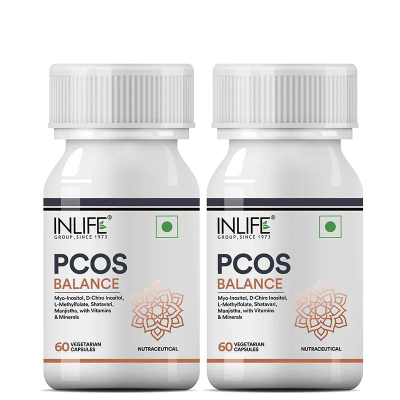 Inlife PCOS Balance Supplement for Women | Veg. Capsules - 7
