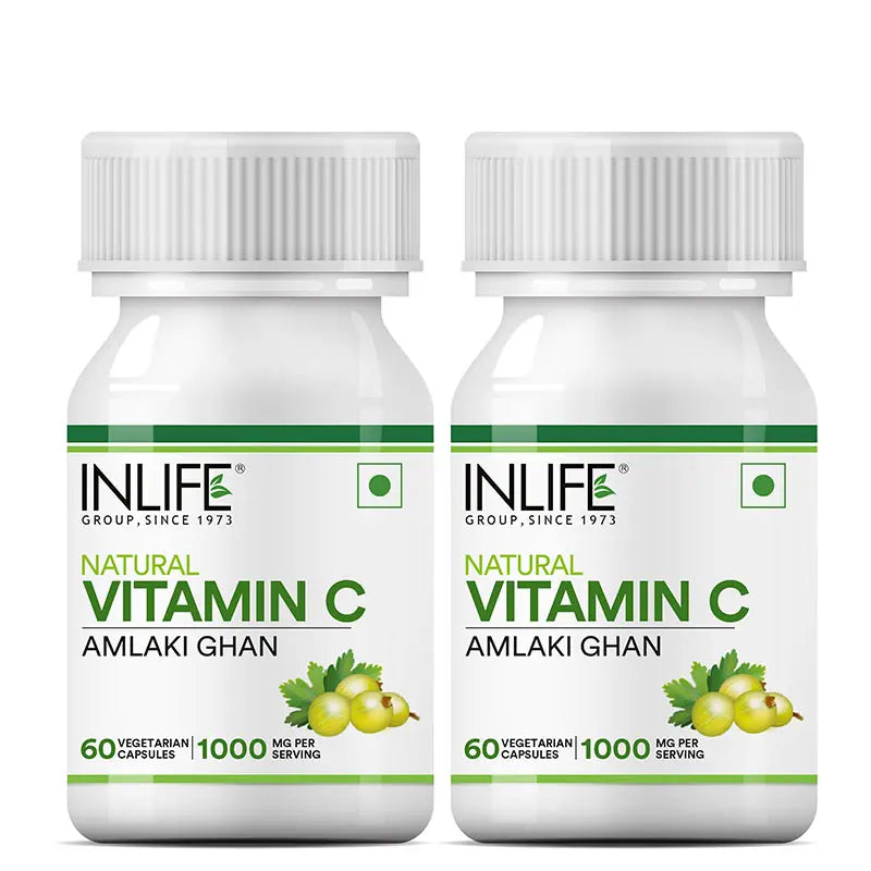 Inlife Natural Vitamin C Amla Extract | 1000mg | Veg. Capsules - 7