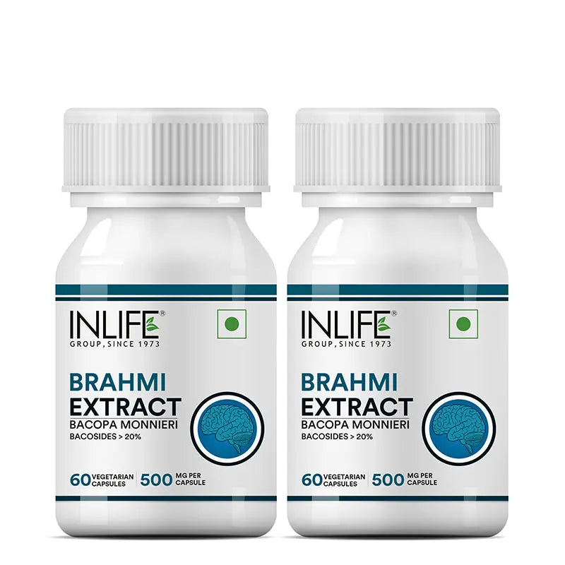 Inlife Brahmi Extract (Bacosides>20%) Supplement | Veg. Capsules - 7
