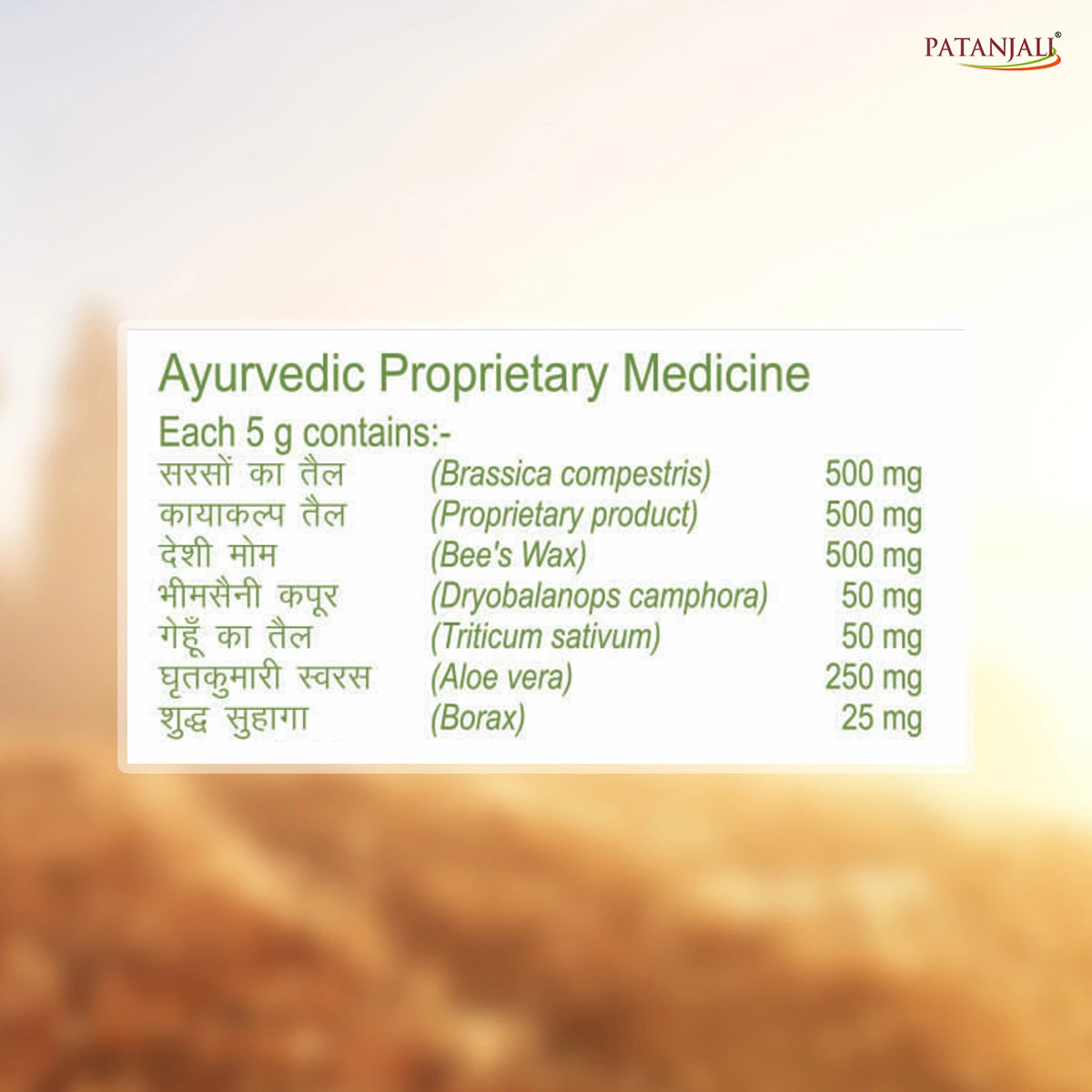 Patanjali Herbal Crack Heal Cream 50g