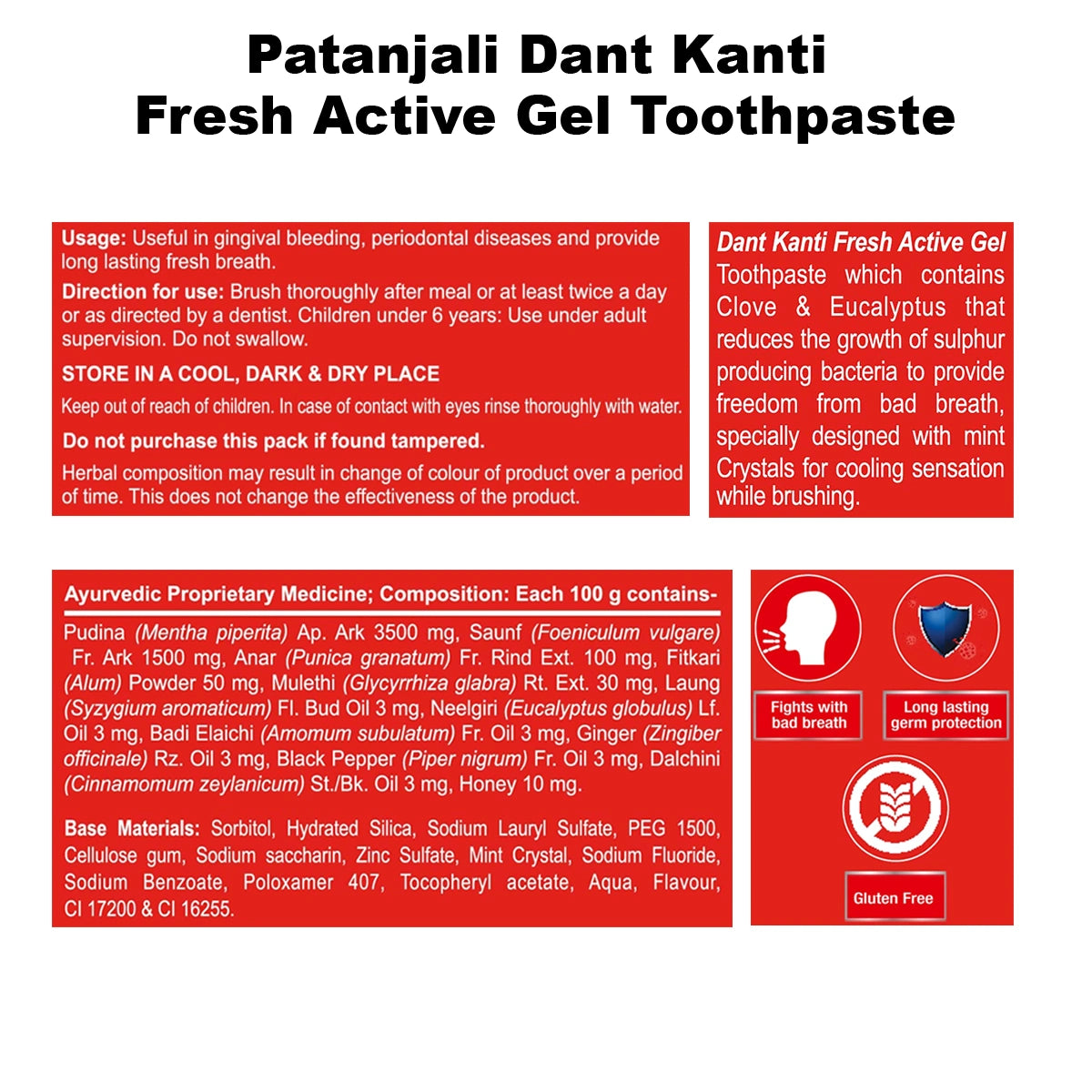 Saundarya Aloe Vera Gel (150ml) + Dant Kanti Fresh Active Gel Combo