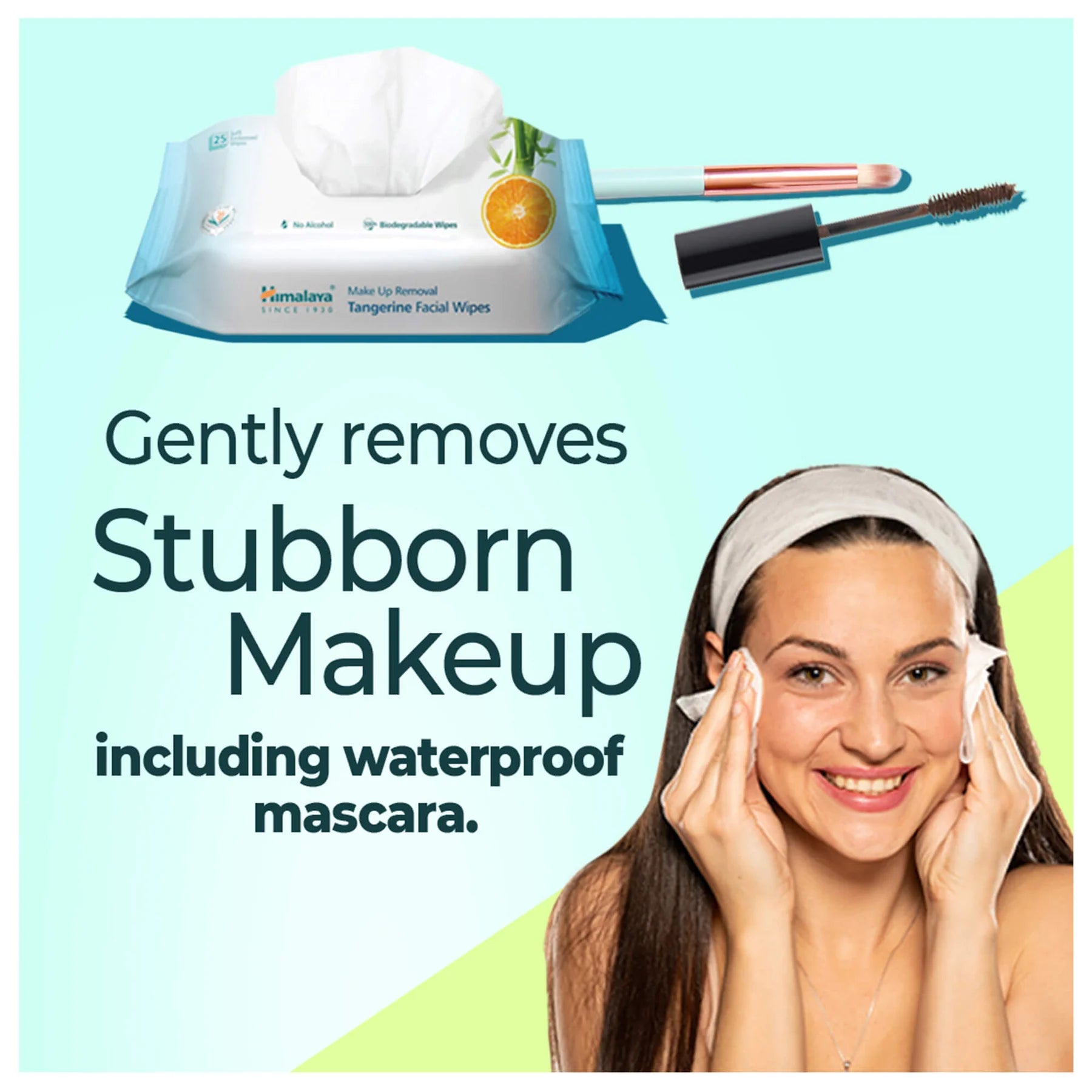 Himalaya Makeup Removal Tangerine Facial Wipes 25's