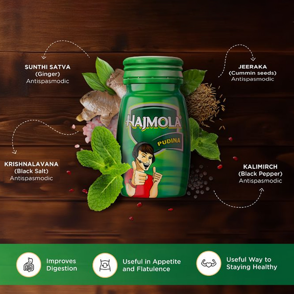 Hajmola Digestive Tablets Pudina