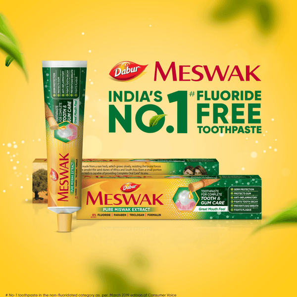 Dabur Meswak Toothpaste (Free Toothbrush)
                    
                      - 200g + 100g