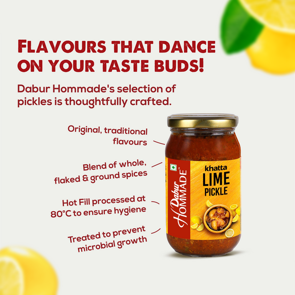 Dabur Hommade Lime Pickle 400g