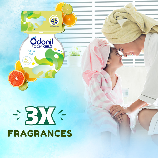 Odonil Room Gelz Citrus Spice 75g (Pack Of 2)