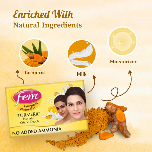 Fem Cream Bleach Turmeric & Milk 24g