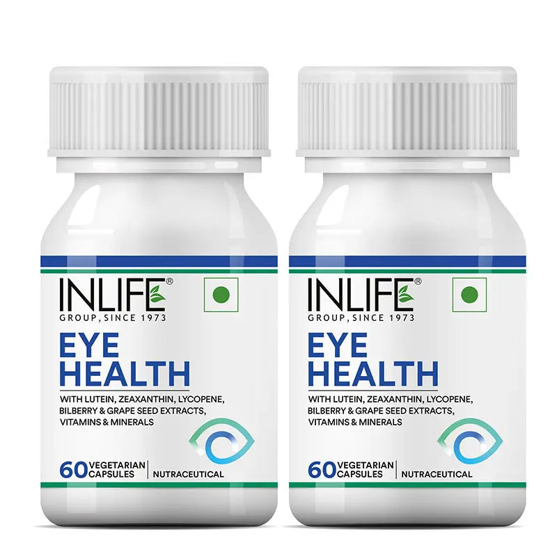 Inlife Eye Health Supplement with Bilberry, Zeaxanthin | 60 Veg. Capsules