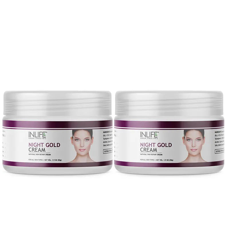 Inlife Natural Night Gold Face Cream | 50 grams - 5