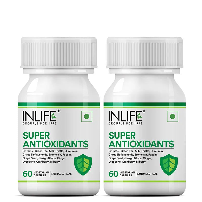 Inlife Super Antioxidants Supplement - 60 Veg. Capsules - 7