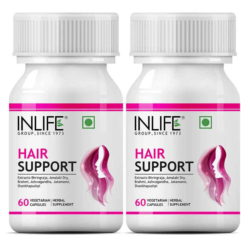 Inlife  Hair Support Supplement | Veg. Capsules - 7