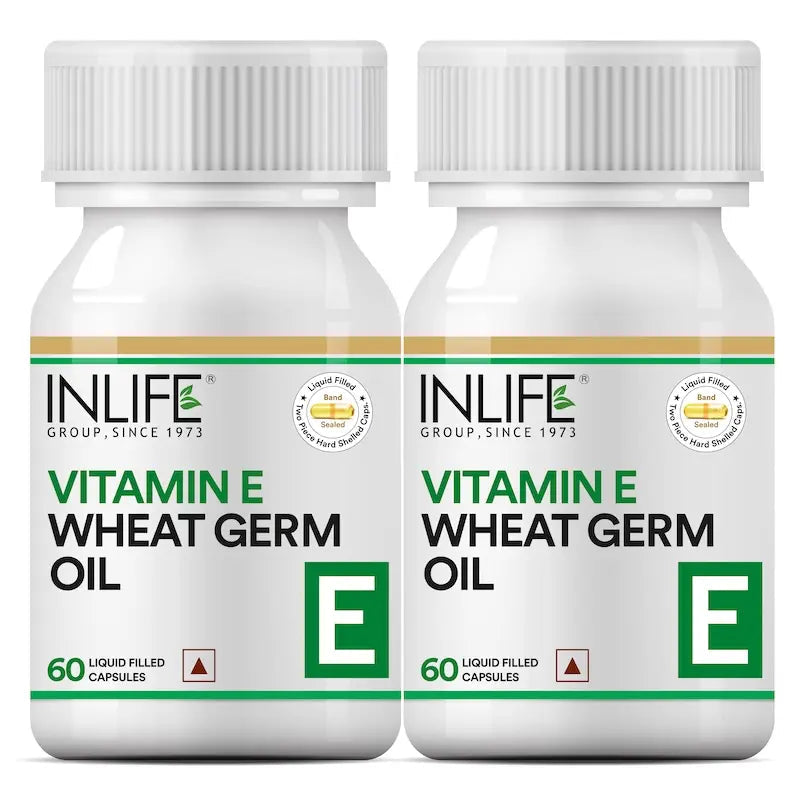 Inlife Vitamin E Wheat Germ Oil Capsules - 9