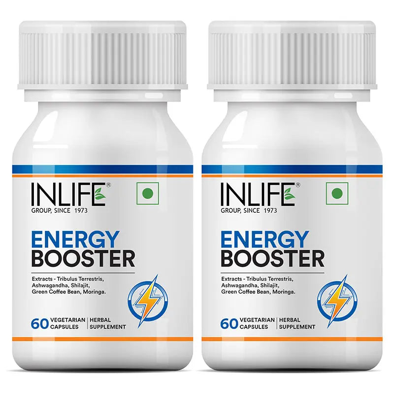 Inlife Energy Booster Supplement | 500mg | Veg. Capsules - 7