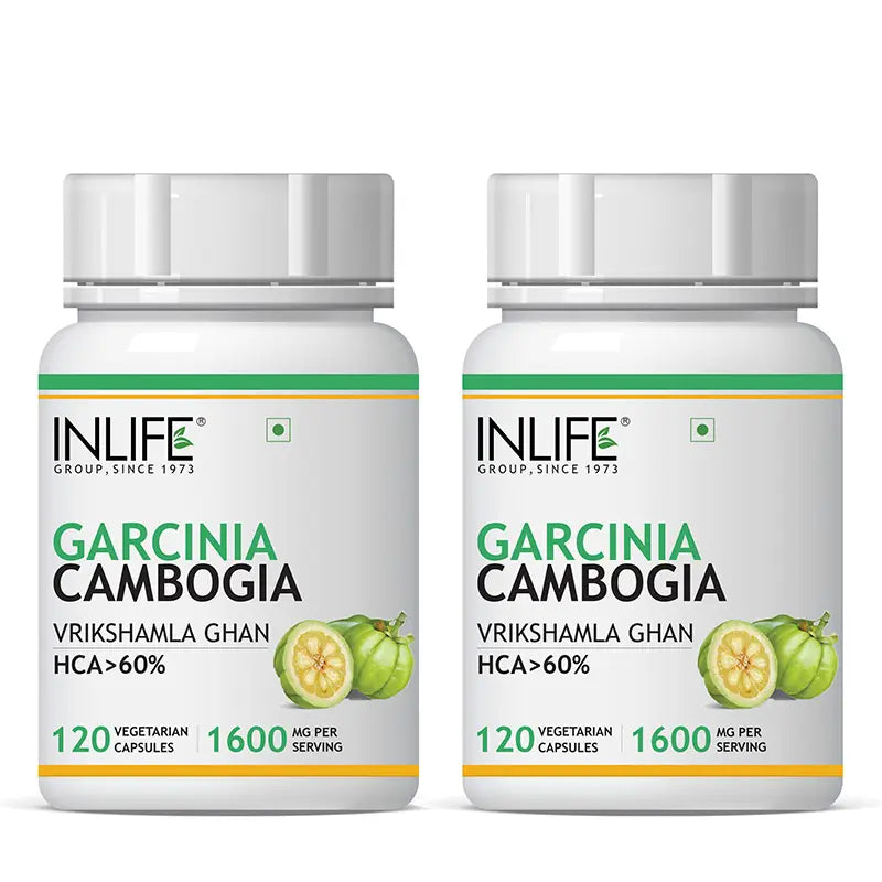 Inlife Garcinia Cambogia Extract Supplement | 1600mg 120 Veg. Capsules