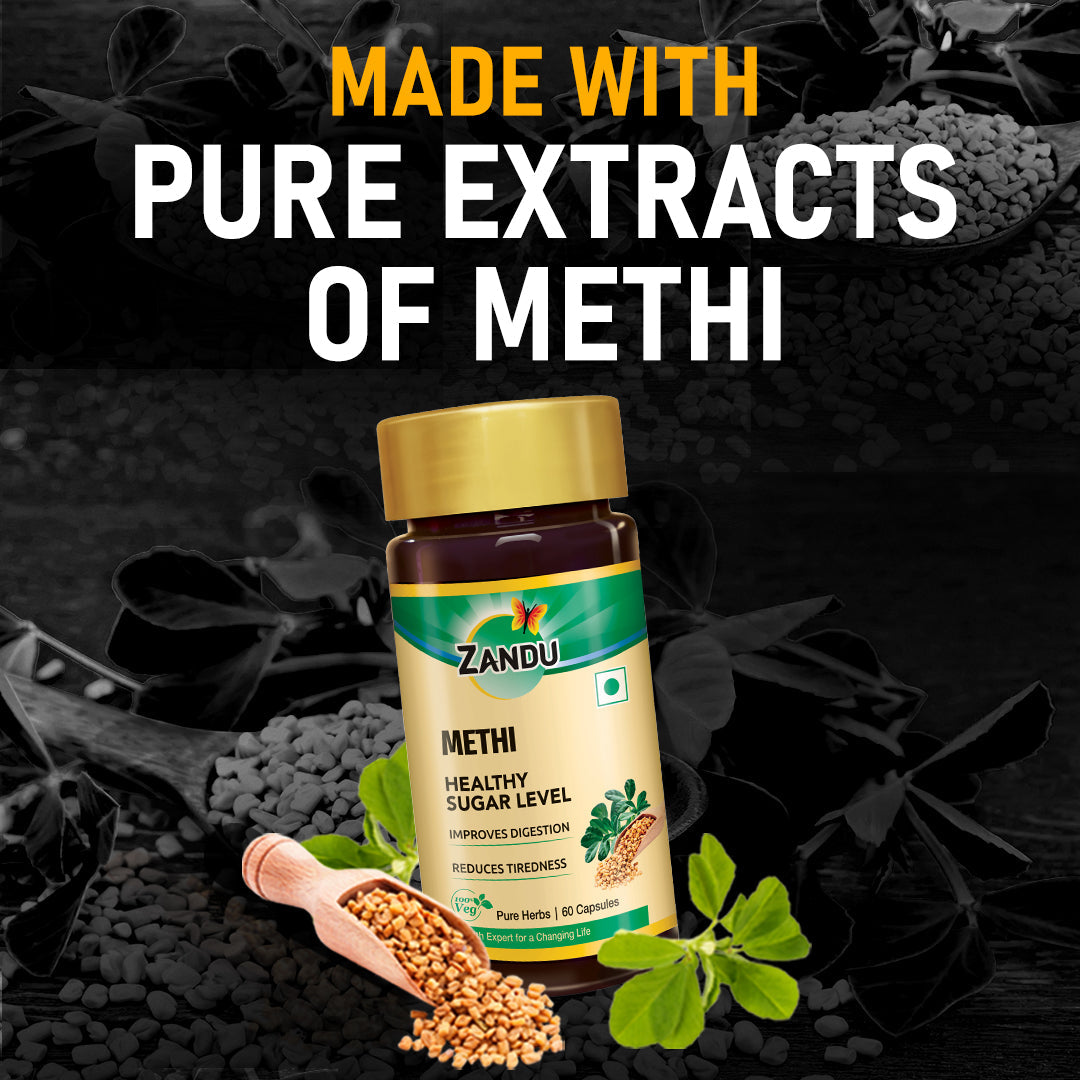 Zandu Pure Methi 60 Capsules