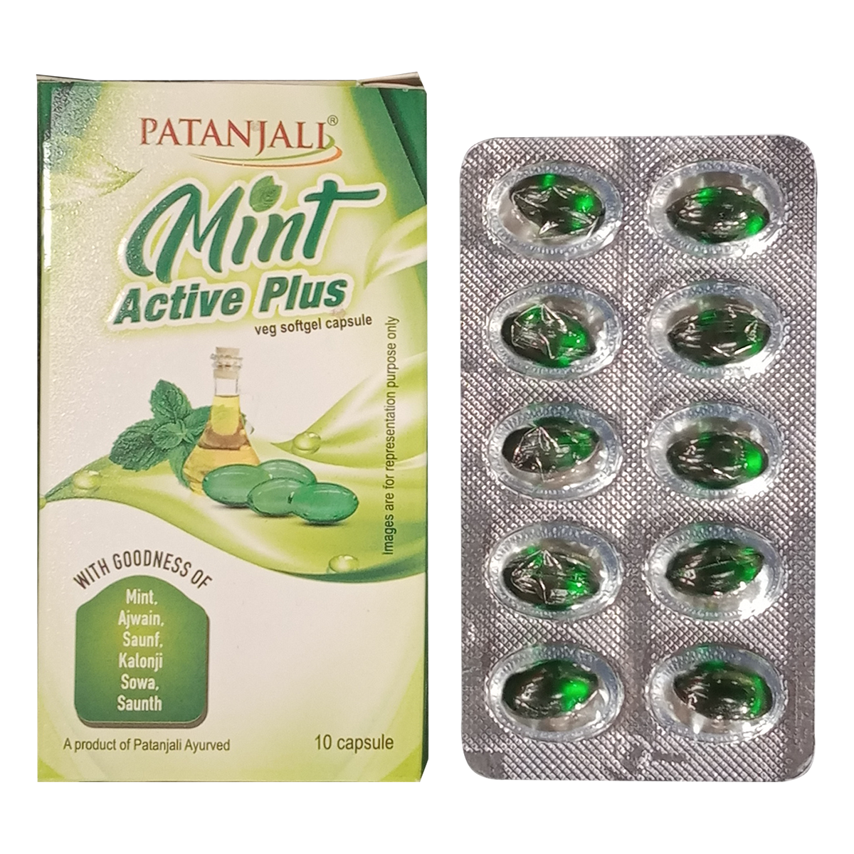 Patanjali Mint Active Plus 10 Capsules