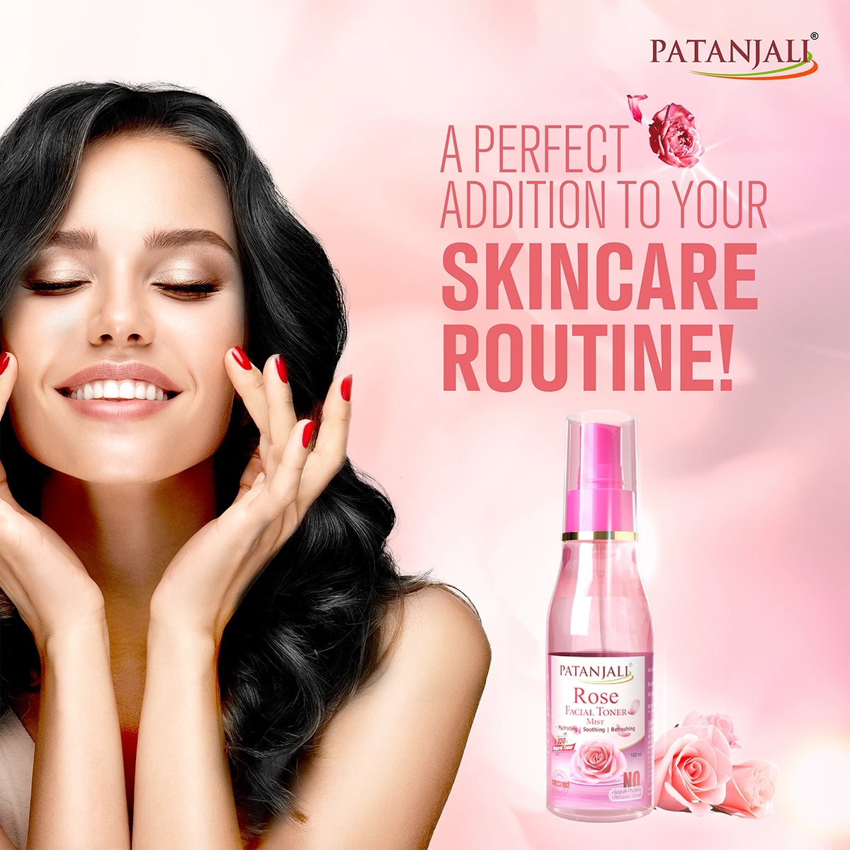 Patanjali Rose Facial Toner Mist 100ml