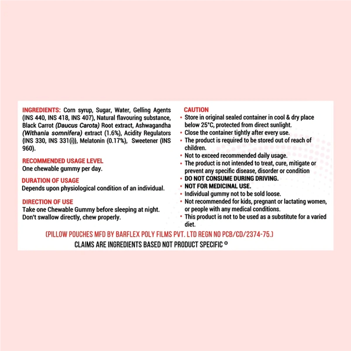 Patanjali Nutrela Ashwagandha & Melatonin Gummies (30 Gummies)