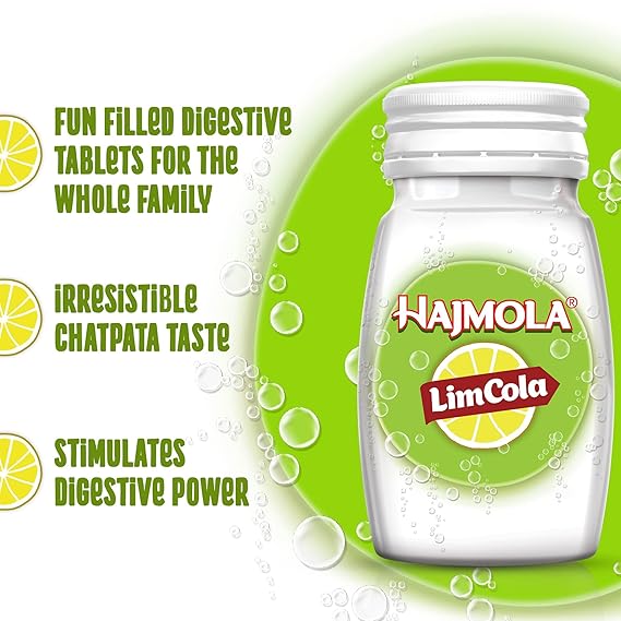 Hajmola Digestive Tablets Limcola 120 Tabs (Pack Of 3)