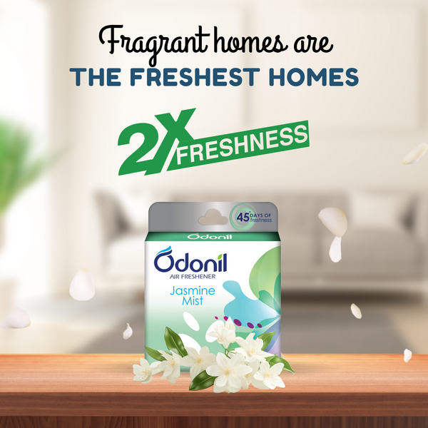 Odonil Air Freshener Blocks Jasmine Mist 72g (Pack Of 2)
