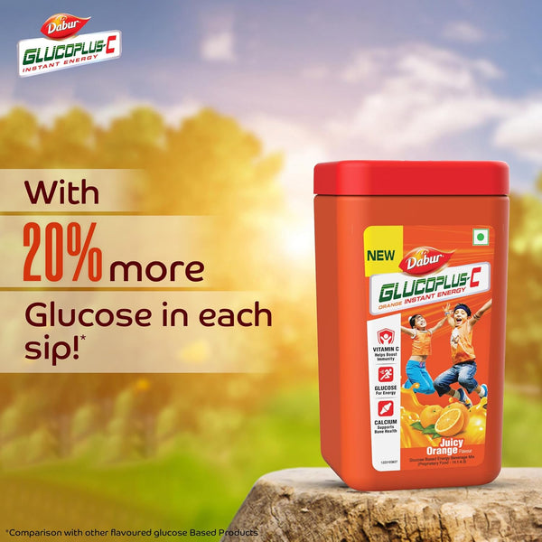 New Dabur Glucoplus C Orange Jar SL 400g