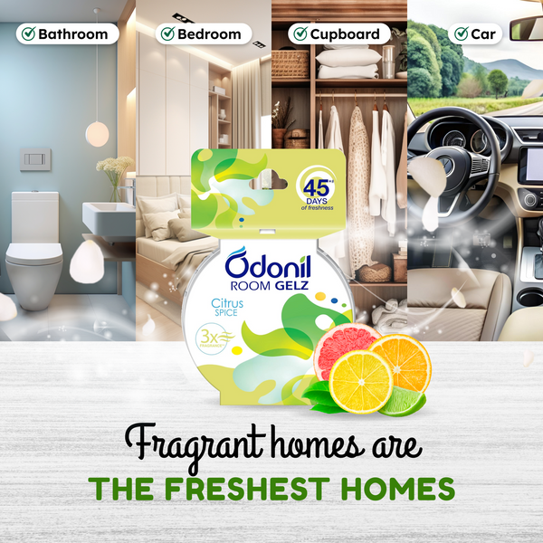 Odonil Room Gelz Citrus Spice 75g (Pack Of 2)