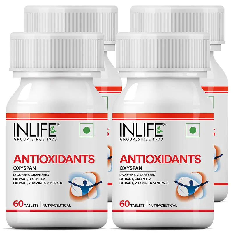 Inlife Antioxidants Supplement with Lycopene, Grape Seed, Green Tea Extract Tablets - 9
