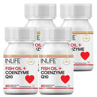 Inlife Fish Oil with CoQ10 Supplement | Liquid Filled 60 Capsules