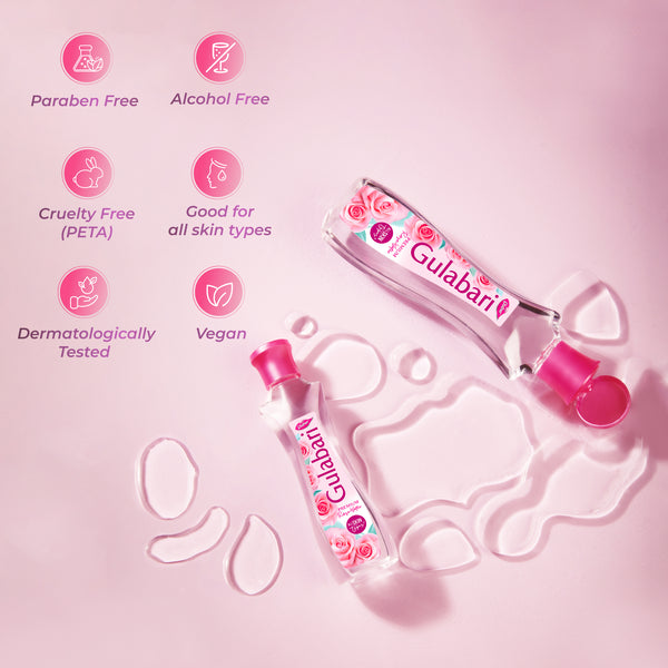 Dabur Gulabari Premium Rose Water 120ml (Pack Of 4)