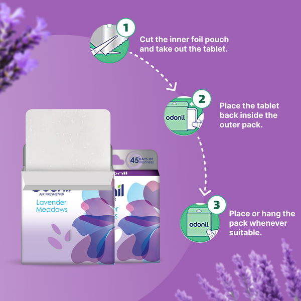Odonil Air Freshener Blocks Lavender Meadows