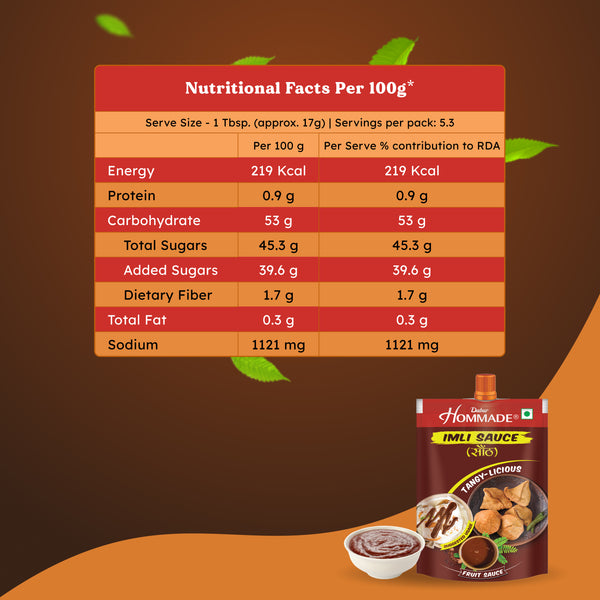 Dabur Hommade Imli Sauce 100g (Pack Of 5)