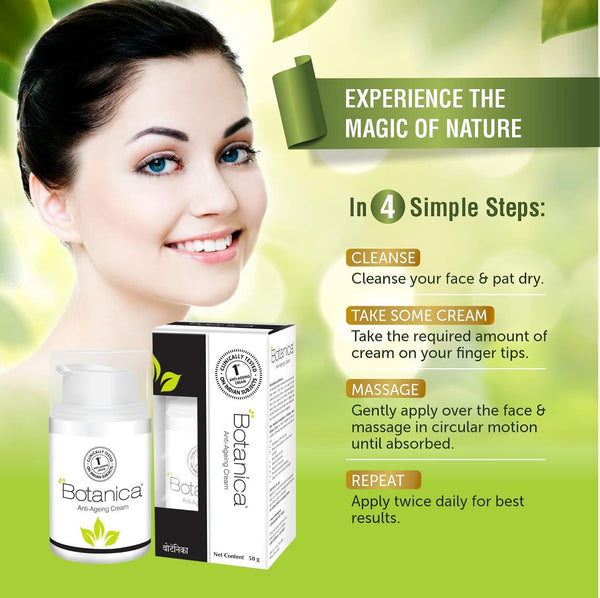 Botanica Anti Ageing Cream - Controls wrinkles and fine lines