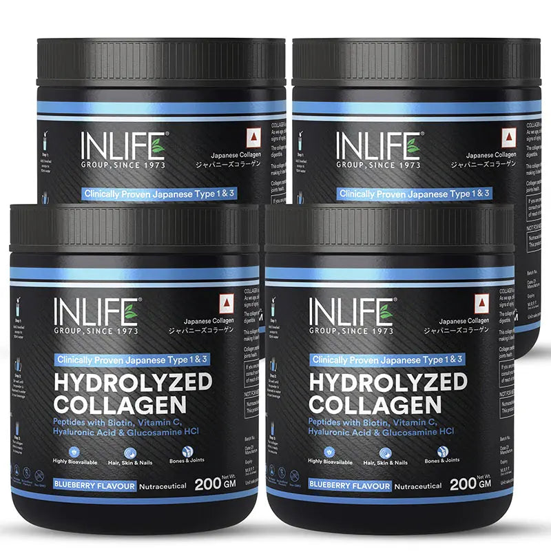 Inlife Hydrolyzed Japanese Collagen Peptides | with Biotin, Hyaluronic Acid & Glucosamine HCl | 200g Powder - 18
