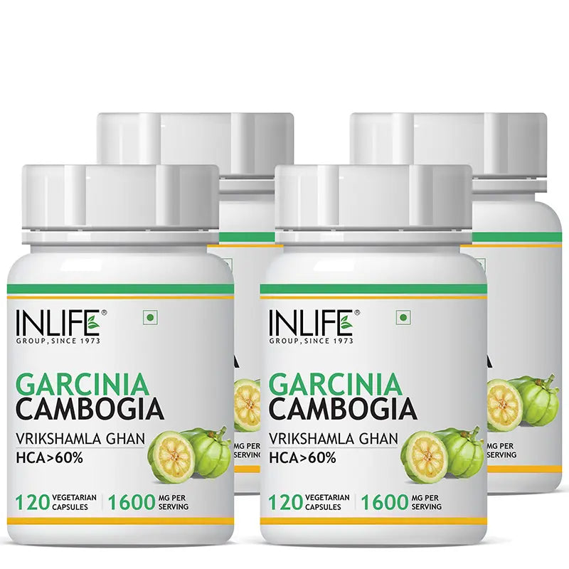 Inlife Garcinia Cambogia Extract Supplement | 1600mg 120 Veg. Capsules